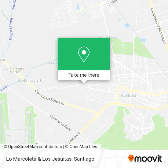 Lo Marcoleta & Los Jesuitas map