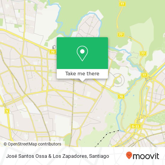 José Santos Ossa & Los Zapadores map