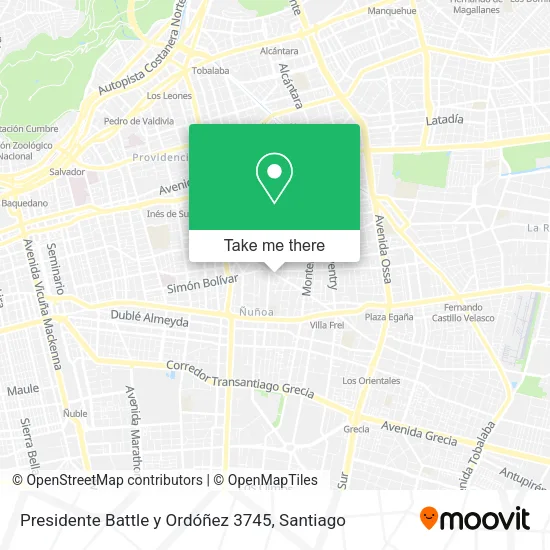 Presidente Battle y Ordóñez 3745 map