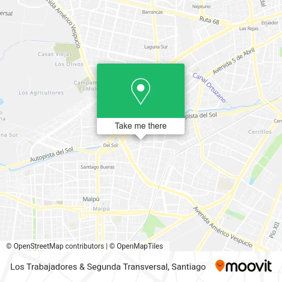 Los Trabajadores & Segunda Transversal map