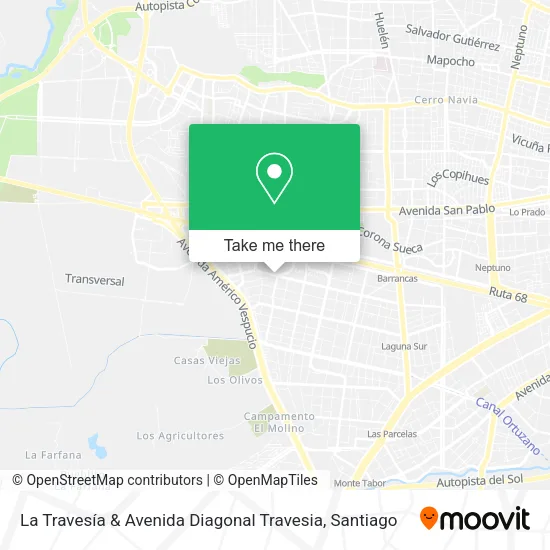 La Travesía & Avenida Diagonal Travesia map