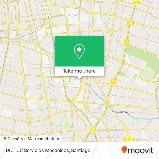 DICTUC Servicios Mecanicos map