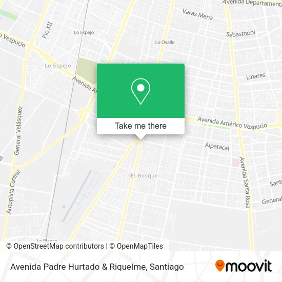 Avenida Padre Hurtado & Riquelme map