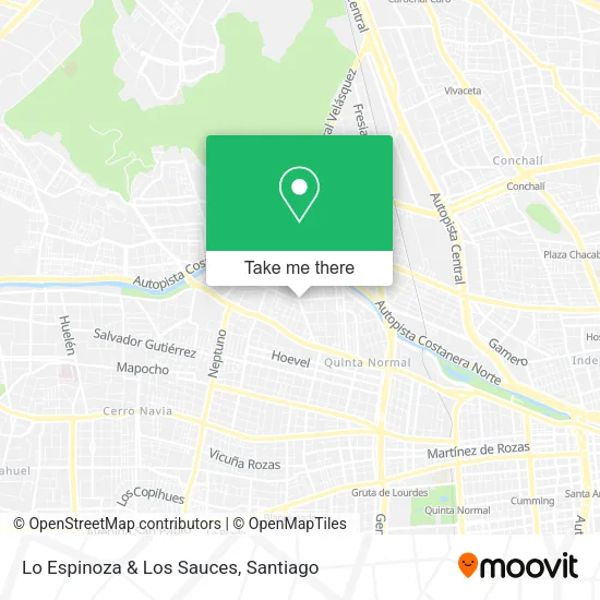 Lo Espinoza & Los Sauces map