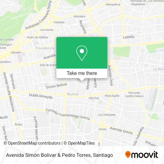 Avenida Simón Bolívar & Pedro Torres map