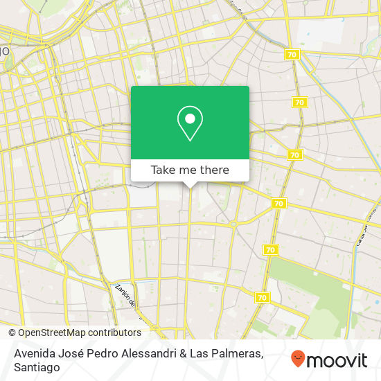 Mapa de Avenida José Pedro Alessandri & Las Palmeras