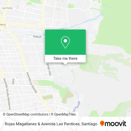 Rojas Magallanes & Avenida Las Perdices map