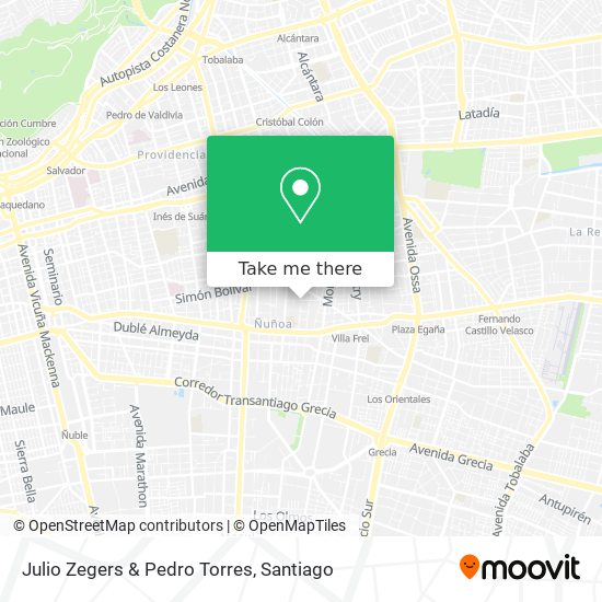 Mapa de Julio Zegers & Pedro Torres