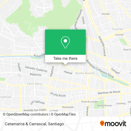 Catamarca & Carrascal map