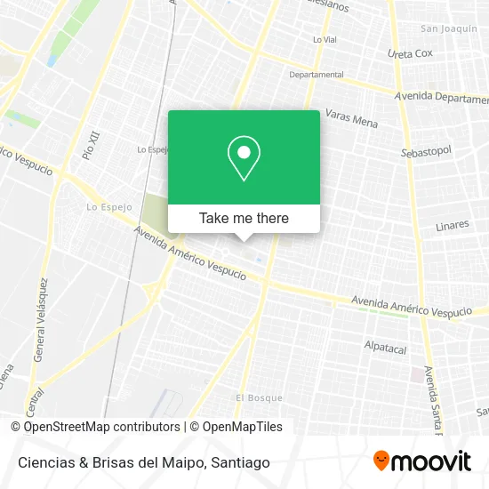 Ciencias & Brisas del Maipo map