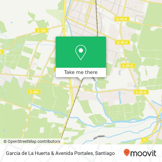 García de La Huerta & Avenida Portales map