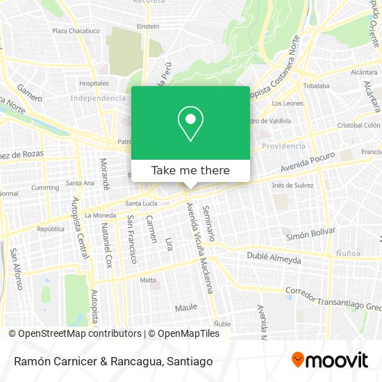 Ramón Carnicer & Rancagua map