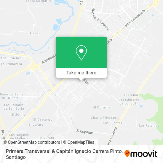 Primera Transversal & Capitán Ignacio Carrera Pinto map