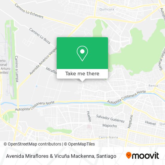 Avenida Miraflores & Vicuña Mackenna map