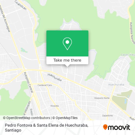 Pedro Fontova & Santa Elena de Huechuraba map