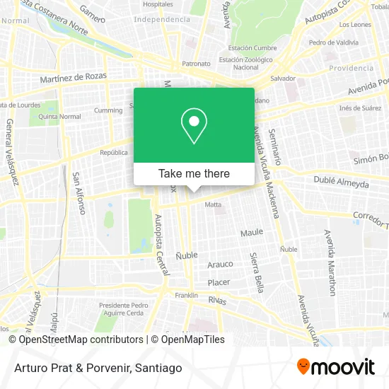Arturo Prat & Porvenir map