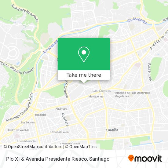 Pío XI & Avenida Presidente Riesco map