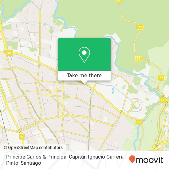 Príncipe Carlos & Principal Capitán Ignacio Carrera Pinto map