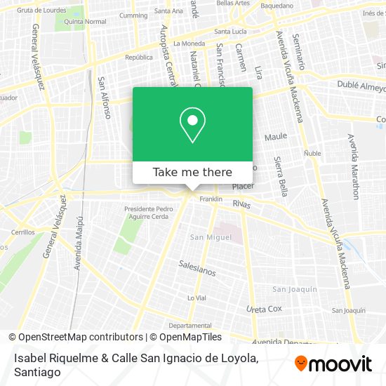 Isabel Riquelme & Calle San Ignacio de Loyola map