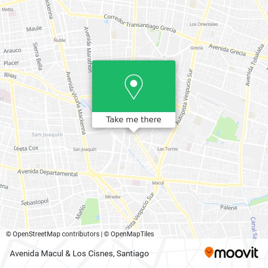 Avenida Macul & Los Cisnes map
