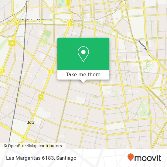 Las Margaritas 6183 map