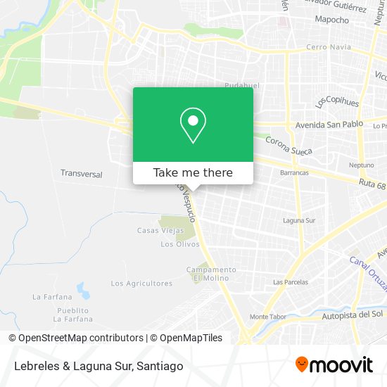 Lebreles & Laguna Sur map