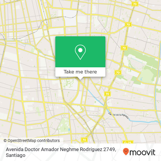 Mapa de Avenida Doctor Amador Neghme Rodríguez 2749