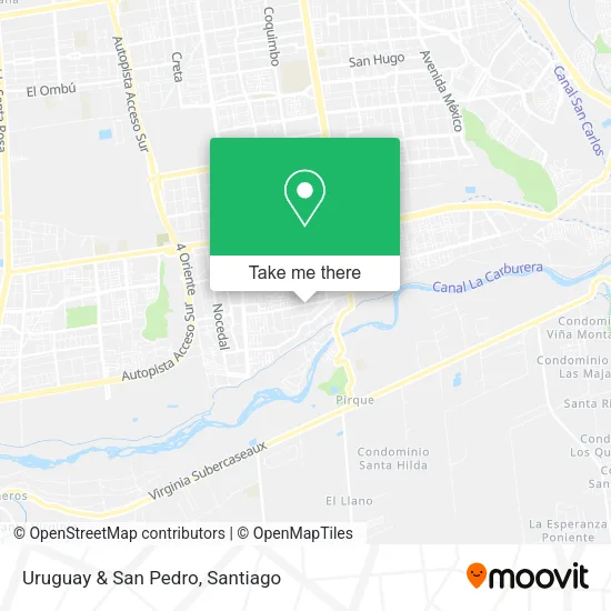 Uruguay & San Pedro map