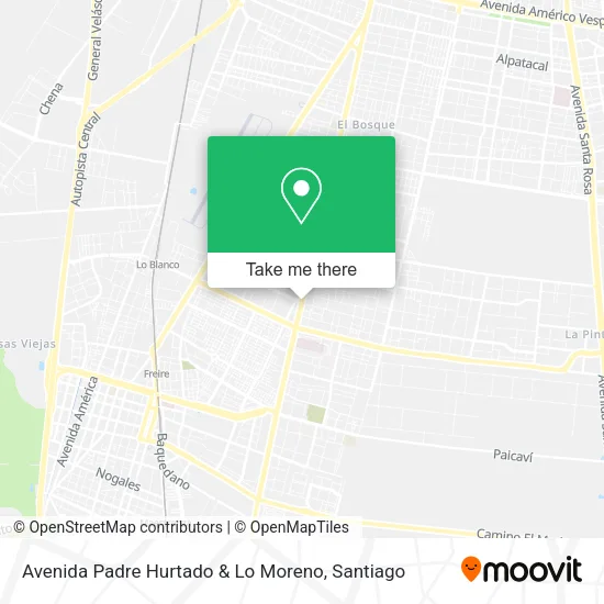 Avenida Padre Hurtado & Lo Moreno map