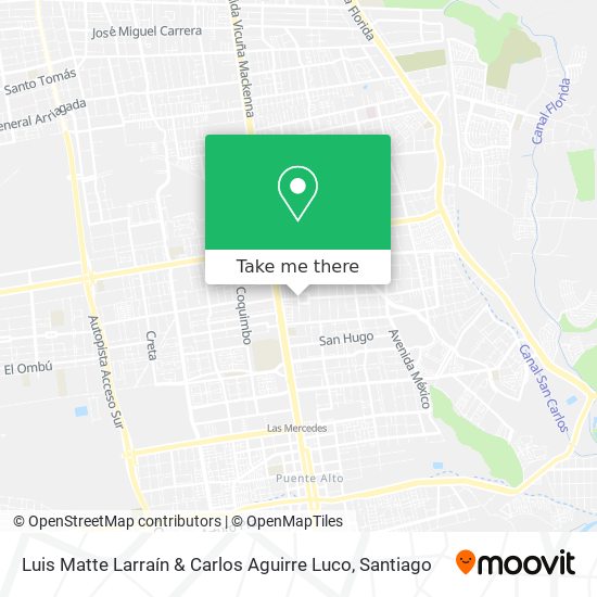 Luis Matte Larraín & Carlos Aguirre Luco map