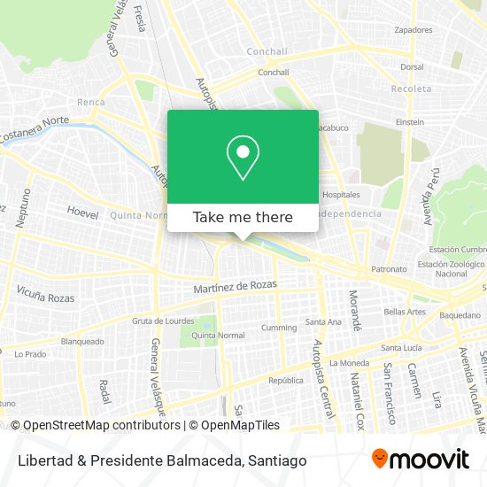 Libertad & Presidente Balmaceda map