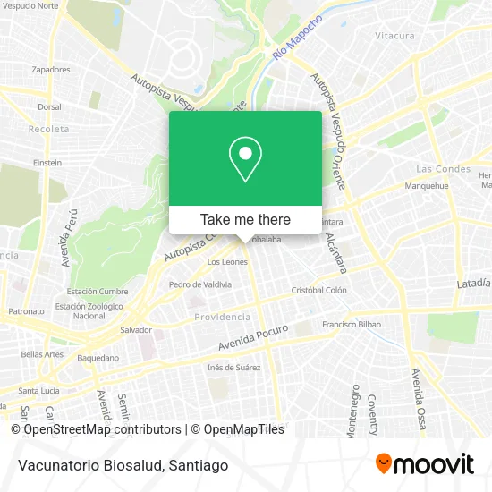 Vacunatorio Biosalud map