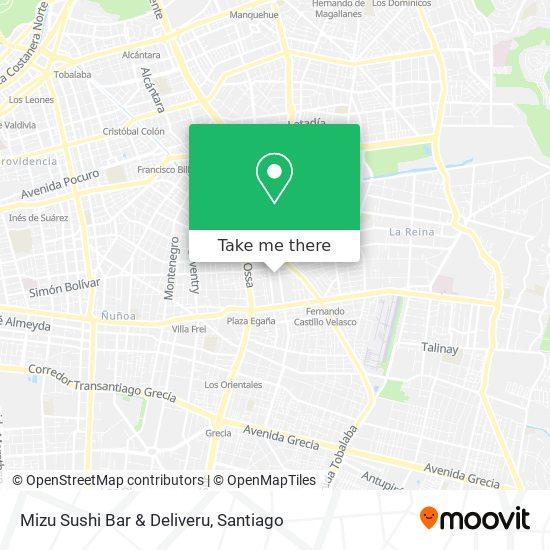 Mapa de Mizu Sushi Bar & Deliveru