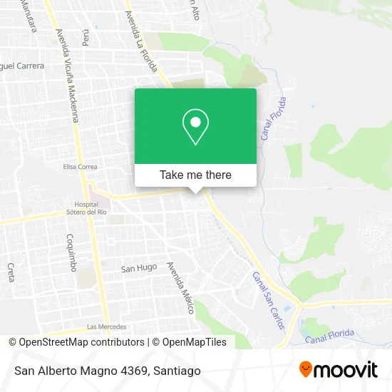 San Alberto Magno 4369 map