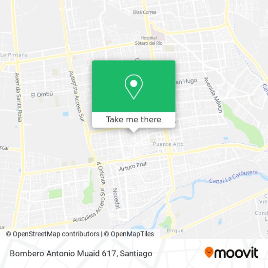 Bombero Antonio Muaid 617 map