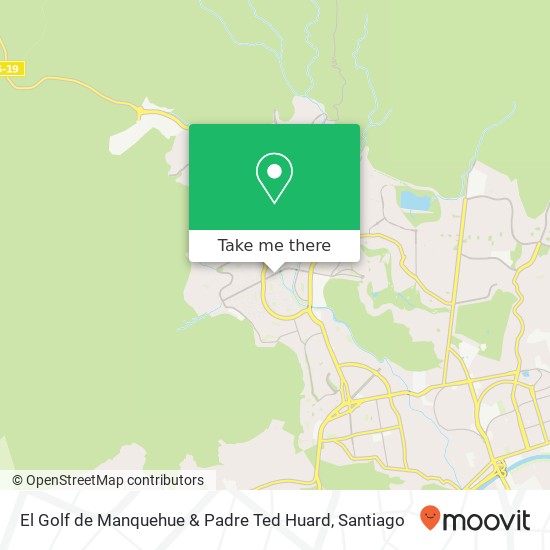 El Golf de Manquehue & Padre Ted Huard map