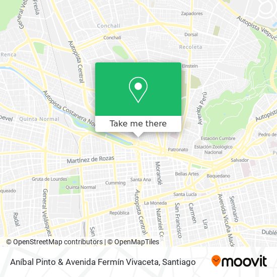 Aníbal Pinto & Avenida Fermín Vivaceta map