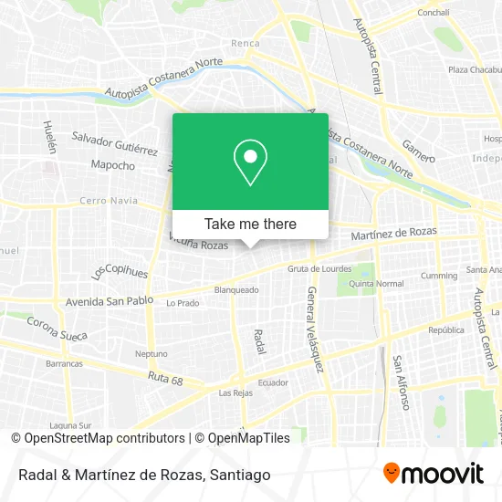 Radal & Martínez de Rozas map
