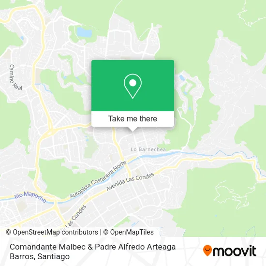 Comandante Malbec & Padre Alfredo Arteaga Barros map