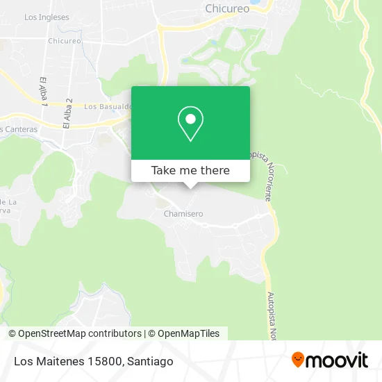 Los Maitenes 15800 map