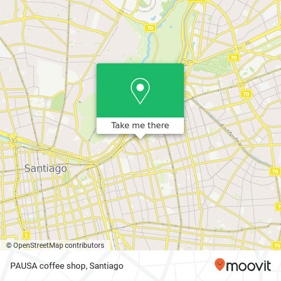 Mapa de PAUSA coffee shop