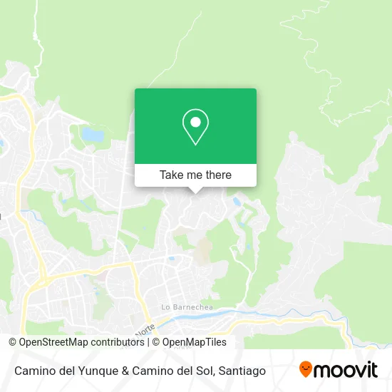 Camino del Yunque & Camino del Sol map