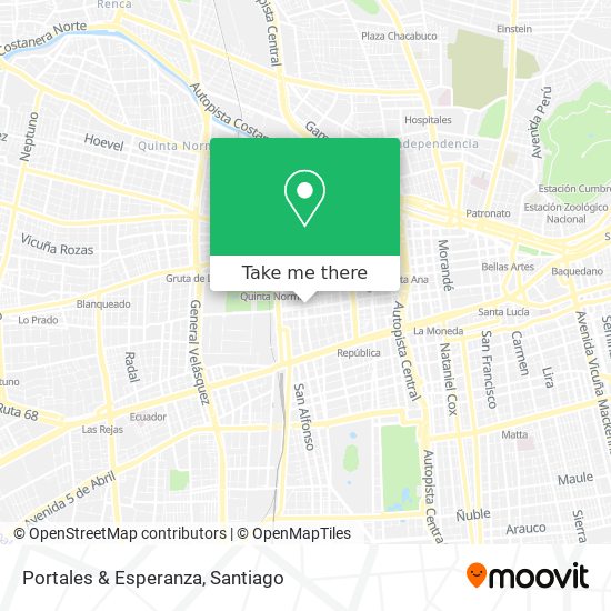 Portales & Esperanza map