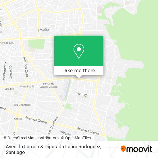 Avenida Larrain & Diputada Laura Rodríguez map