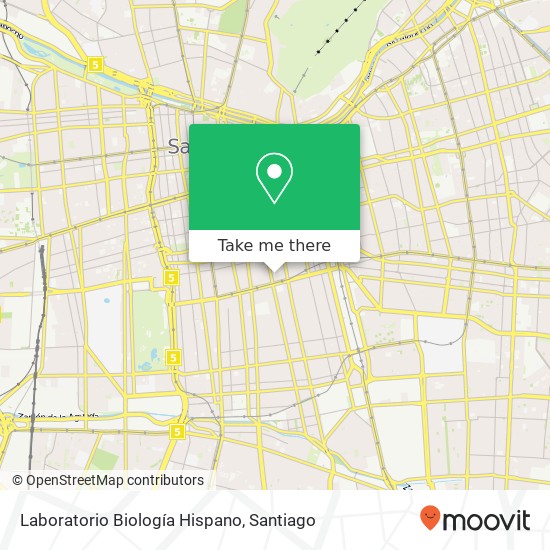 Mapa de Laboratorio Biología Hispano