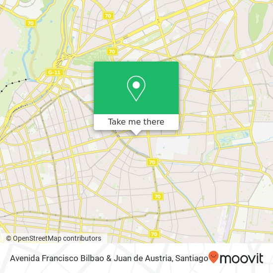 Avenida Francisco Bilbao & Juan de Austria map