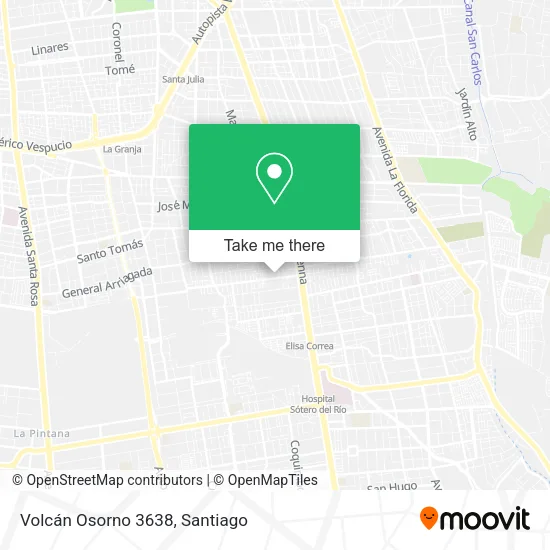 Volcán Osorno 3638 map