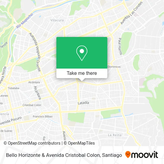Bello Horizonte & Avenida Cristobal Colon map