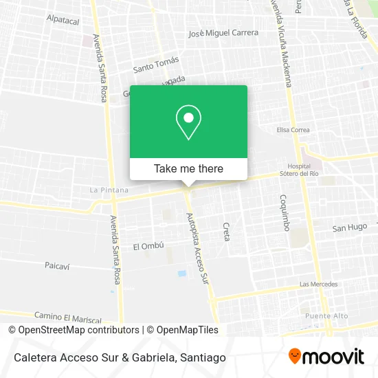 Mapa de Caletera Acceso Sur & Gabriela
