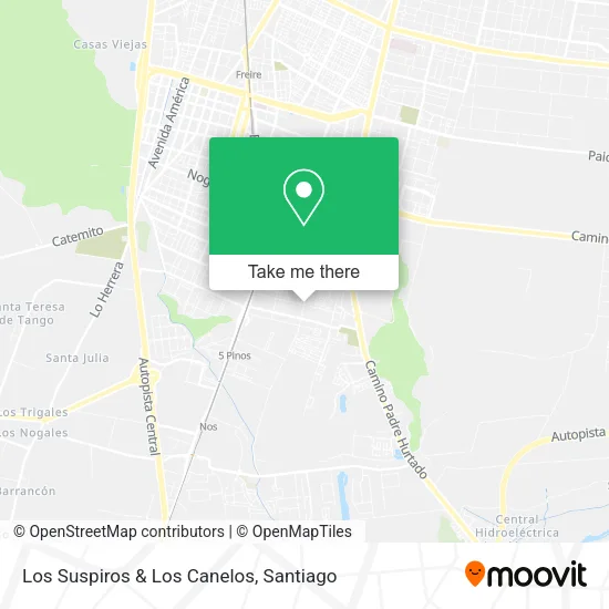 Los Suspiros & Los Canelos map
